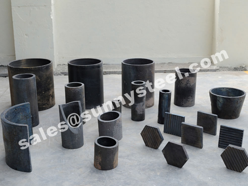 Cast basalt liners