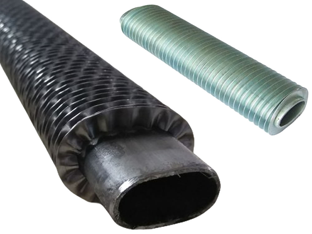 Elliptical finned tube for heat exchangers