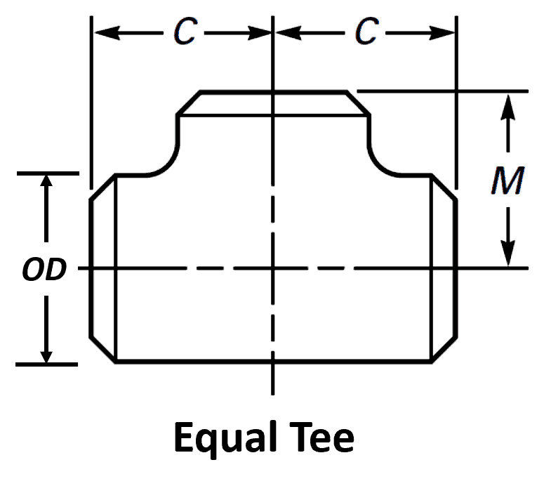 Equal Tee dimensions