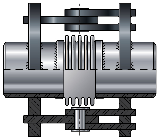 Hinged expansion joint