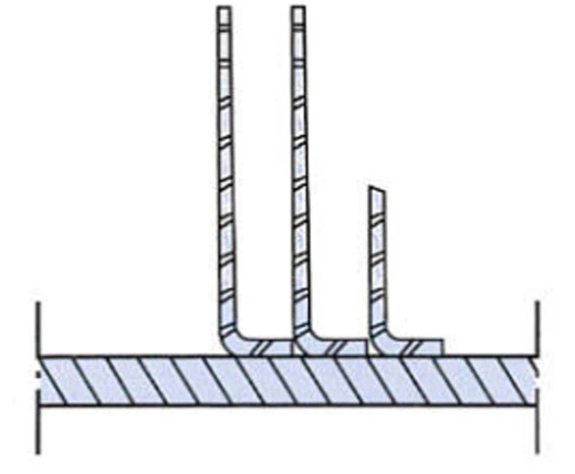 L-type finned tube struction