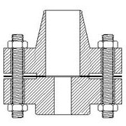 Weld neck flange and reducing slip-on flange